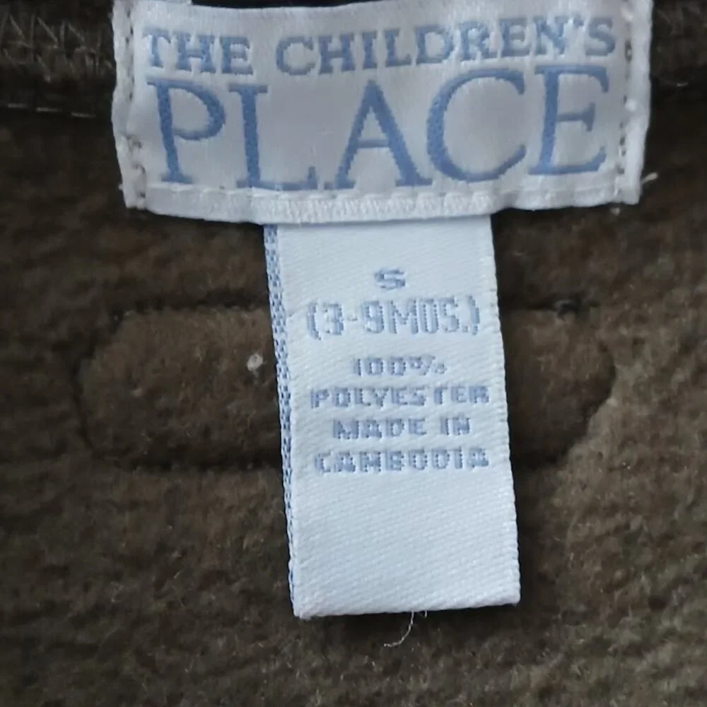 The Children's Place Olive Fleece Jacket - 3-9 months